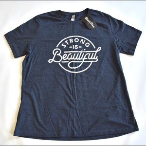 NWT Large Dark Blue Graphic T-shirt
